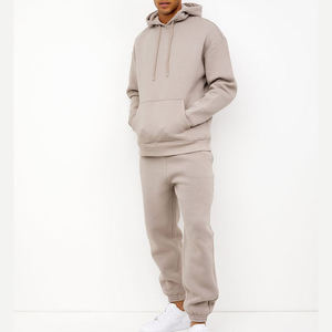 Conjunto Deportivo Informal para Hombre, Sudadera con Capucha de Color Sólido y Pantalones Joggers, Traje Deportivo Completo de Algodón Transpirable, Resistente al Viento, Ligero y de Corte Regular - Product Image 6