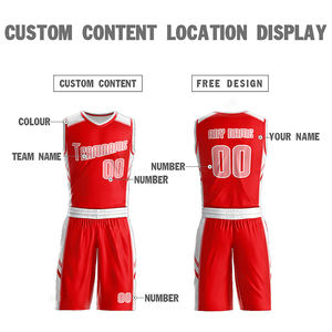 Uniforme de Baloncesto Personalizado de Secado Rápido, Transpirable y que Absorbe la Humedad, Uniforme de Baloncesto Unisex para Hombre y Mujer - Product Image 4