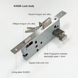 XINJJ Anti-Theft Manufacturer Direct Supply Key Operated Modern <strong>Door</strong> <strong>Lock</strong> Set Hot Selling Low Price 85*45mm Stainless <strong>Lock</strong> Body - Product Image 3
