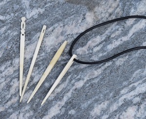 Nueva Aguja de Bordar Rústica Ecológica de Cuerno de Búfalo con Punta Fina para Lana y Hilos, Duradera para Tufting y Costura - Product Image 1
