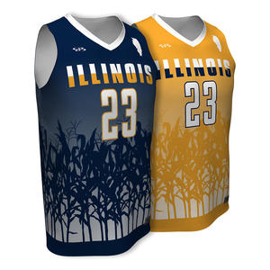 Maillot de basket personnalisé sans manches, col en V, impression sublimée, maillot de basket 23 - Product Image 2