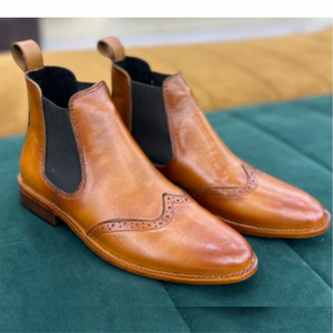 Chaussures en cuir personnalisables anti-perforation et antidérapantes, dernières nouveautés USA 2026, chaussures pour hommes faites à la main - Product Image 2