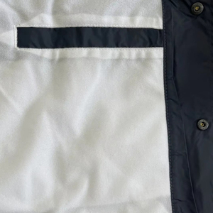 Men's Navy Blue Polyester Material Windproof <b>Jacket</b> Turn-down Collar Button Closure Regular Fit Outerwear Coach <b>Jacket</b> For Sale - Product Image 3