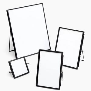 Modern Iron Hexagon <b>Photo</b> <b>Frame</b> Set With Dried Flowers And Leaves Tabletop Display Decoration - Product Image 2