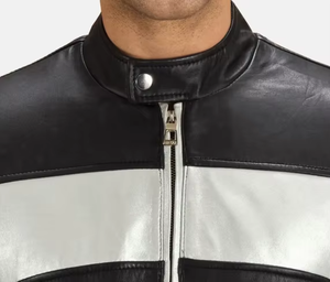 Chaqueta de Motocicleta de Cuero Vacuno Vintage de Manga Larga, Transpirable, Anti-UV, de Alta Calidad, con Cierre de Cremallera, Estilo Deportivo - Product Image 2