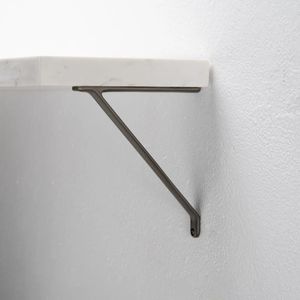 Support mural en fer élégant pour étagères murales stylées, rangement lourd et accents décoratifs intérieurs - Product Image 1