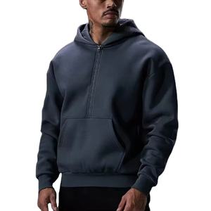 Sudaderas con Capucha Personalizadas para Hombre de Alta Calidad, con Cierre, Hombros Caídos, Media Cremallera, 100% Algodón Felpa, para Invierno - Product Image 5