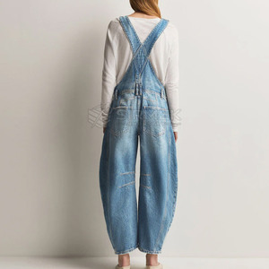 High Quality <b>Women</b> Jeans <b>Overall</b> Casual Workwear Dungarees Streetwear Fashion Bib <b>Overalls</b> Comfortable Adjustable Straps - Product Image 2