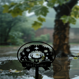 CIFbuy Insegna Natalizia Vintage da Esterno, Decorazione Festiva per Giardino, Patio, Prato, TikTok per Servizio di Ritiro Temu - Product Image 1