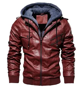 Chaqueta de Motocicleta de Cuero Genuino Impermeable y Cortavientos con Cierre, para Hombre, Nueva, Abrigo de Invierno, Tallas Grandes S-5XL, Dropshipping 2026 - Product Image 4