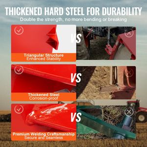 Cassetta Portaoggetti per Trattore Categoria 1 a 3 Punti, Capacità 800 libbre, con 2 Ricevitori per Gancio di Traino e Cassetta Portaoggetti da 5 piedi cubi - Product Image 3