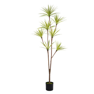 Fournisseur en gros de plantes artificielles en plastique vert Sansevieria H185cm, écologiques, pour l'intérieur, l'extérieur, le balcon, le <span class=keywords><strong>jardin</strong></span> - Product Image 1