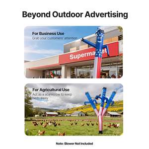 Gonflable publicitaire extérieur de 6 mètres de haut, type 'Tube Guy' dansant et ondulant, avec bras mobiles, 45 cm de diamètre - Product Image 6