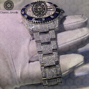Montre de luxe Charm_Jewells en acier inoxydable 38 mm, cadran rond serti de diamants, cristal saphir, mouvement à quartz analogique, pour femmes - Product Image 3
