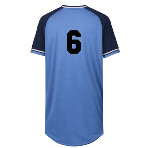 Mens V Neck Custom <b>Baseball</b> <b>Jersey</b> Two Tone Polyester Team Uniform Sports Shirt OEM Wholesale <b>Bulk</b> Supplier - Product Image 2