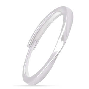 Cut Class Rhodium Plated 925 <b>Sterling</b> <b>Silver</b> <b>Ring</b> For Him (<b>Adjustable</b>) Engagement Wedding Classic Oval Three-Life Stone Zircon - Product Image 1