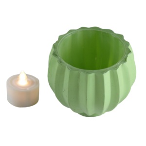 Mini Bougeoir en Verre Peint Décoratif pour Bougies Chauffe-Plat et Bougies en Cire – Décoration Maison et Design Festif Mariage - Product Image 4