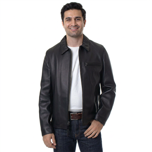 Premium Men's <b>Lambskin</b> <b>Leather</b> <b>Jacket</b> Fashionable and Comfortable for All Seasons with Custom Logo Winter <b>jacket</b> for men - Product Image 1