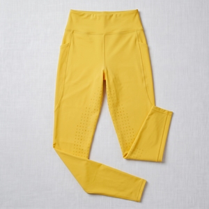 Leggings d'équitation personnalisés pour femmes, taille haute, poche latérale pour téléphone, empiècements contrastants, grip aux genoux, pantalons d'équitation OEM ODM - Product Image 1