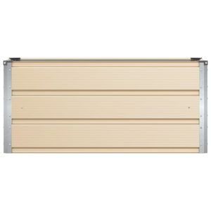 Macetero de Acero Color Marfil de 39.37 x 15.75 x 17.72 Pulgadas para Macetas y Jardineras - Product Image 4