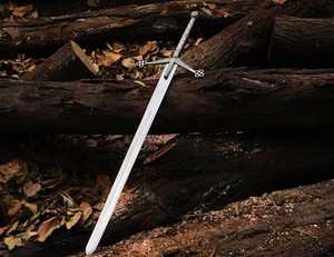 Épée Réplique Artisanale en Acier Inoxydable LEGACY BLADES avec Fourreau en Cuir – Pièce de Collection Décorative Rustique pour l'Exposition - Product Image 4