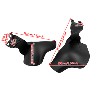 HCMOTORKU Copertura Termica per Moto, Deflettore Aria Centrale Nero per Harley Softail Fat Boy Breakout Street Bob 2018-23 - Product Image 5