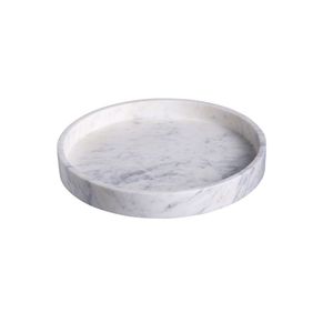 Bandeja Redonda Grande de Mármol para Servir, con Diseño Moderno, para Decoración de Sala de Estar y Solución Práctica para Servir - Product Image 1