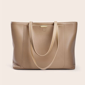 Bolso Tote de Cuero Genuino de Lujo para Mujer, Bolso de Hombro de Diseñador, Bolso de Compras para Dama con Cremallera, Tamaño Completo, Proveedor Mayorista - Product Image 2