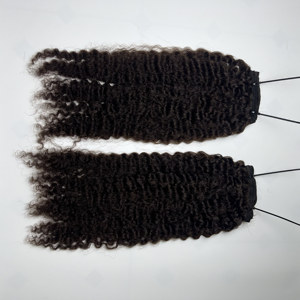 Paquets bouclés birmans sans enchevêtrement extensions de cheveux bouclés de couleurs naturelles doublement étirées du Vietnam - Product Image 3