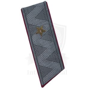 Custom Embroidered Eco-Friendly Luxury Epaulettes with Gold Star Rhinestone Sew-On Badges for Uniform Shoulder Rank - Product Image 2