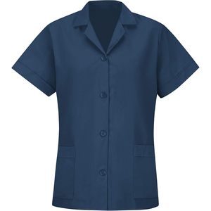 เสื้อคลุมทำงานแบบติดกระดุมสำหรับผู้หญิง - Product Image 1