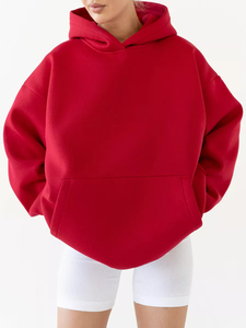Sudadera con Capucha Extra Grande de Primera Calidad, Personalizada, con Logotipo, de Algodón y Felpa, para Mujer - Product Image 5