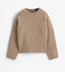 Cardigan respirant à col en V orné de perles pour homme, pull tricoté boutonné avec accents diamantés pour séances photo haute couture - Product Image 4