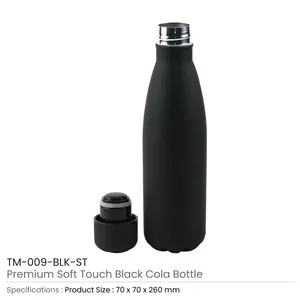 ขวดโคลาเคลือบด้านสัมผัสนุ่มพรีเมียม สแตนเลสสตีล 500 มล. - Product Image 3