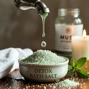 Sel de Bain Détoxifiant Naturel Écologique de l'Himalaya de Qualité Export, Riche en Minéraux et Herbes, pour Bain Spa Apaisant et Nettoyage en Profondeur - Product Image 1