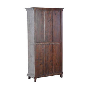 Sculpture en bois Almirah 100% en bois massif fait à la main en vrac produit armoire de rangement meubles Almirah armoire produit en vrac fait à la main - Product Image 3