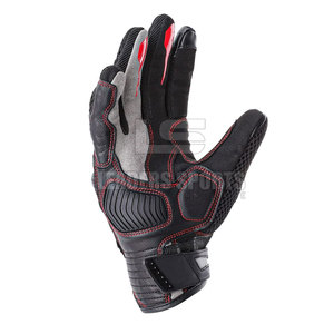 Guantes de Motociclismo de Cuero Impermeables con Pantalla Táctil para Deportes al Aire Libre, Protección Transpirable para la Palma con Cierre de Velcro - Product Image 3