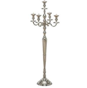 Candelabro Alto de Aluminio, Portavelas de Lujo para Centro de Mesa, Decoración Pulida para Bodas, Fiestas y Banquetes - Product Image 3