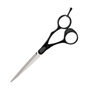 Ciseaux de coiffure professionnels en acier inoxydable avec manche en alliage de zinc noir, design élégant, pour droitiers - Product Image 4