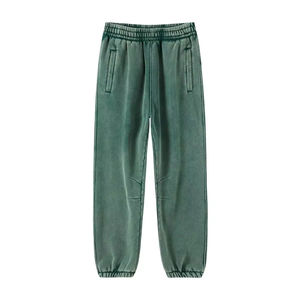 Pantalones Jogger Personalizados 2026 para Hombre, Pantalones Deportivos de Felpa 100% Algodón con Lavado Ácido, Pierna Ancha Oversize y Estilo Estético - Product Image 4