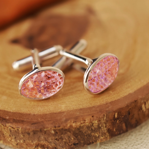 Boutons de manchette en améthyste naturelle sculptée Royal Violette avec argent sterling 925, pour chemises de qualité supérieure, en vente - Product Image 4