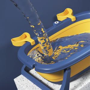 Polka Tots <b>Foldable</b> <b>Bath</b> tub - Blue - Product Image 3