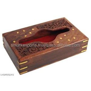 Creative Wooden Napkin Dispenser Box Printed Top Design Decorative <b>Tissue</b> <b>Holder</b> for Tabletop Shelf <b>Kitchen</b> Home Decor - Product Image 5