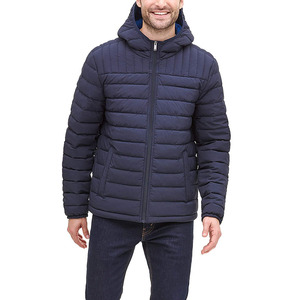 2024 New Arrival Men's Lightweight Canvas Puffer <b>Jacket</b> Customized Design High Quality Casual Wear Outwear - Product Image 4