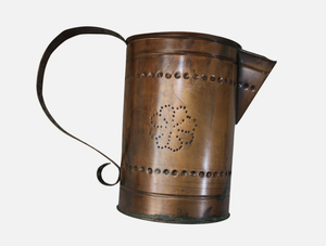 Pichet à eau en cuivre antique perforé, directement de l'usine, avec poignée en boucle, vente en gros, décoratif vintage en cuivre - Product Image 3