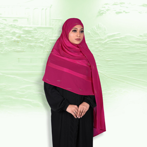 Elegante Hiyab Musulmán de Chifón Sólido con Detalles Discretos de Piedras, Suave y Ligero, para Oración y Uso Diario - Product Image 4