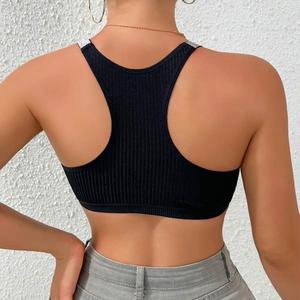 Pakistan fait nouveau Design vêtements d'entraînement femmes Fitness soutien-gorge meilleure qualité 100% côtelé femmes Fitness soutien-gorge 2025 - Product Image 6