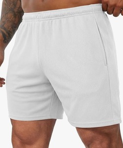 <b>Men's</b> <b>Orange</b> Polyester <b>Shorts</b> Mid Waist Elastic Breathable Casual Workout <b>Shorts</b> with Pockets - Product Image 4