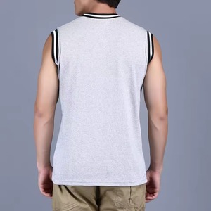 Camiseta Deportiva sin Mangas para Hombre, Elegante y Atlética, Cómoda, Transpirable, Ajuste Veraniego, 100% Algodón Ecológico, Secado Rápido, Alta Calidad - Product Image 4