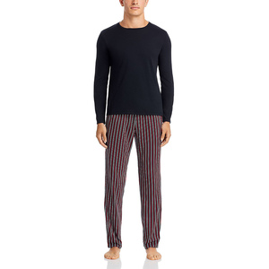 Custom New Arrival <b>Men</b> <b>Pajama</b> <b>Set</b> Garment Dyed Cotton Knitted Sleepwear Comfortable Designer Breathable <b>Pajama</b> <b>Set</b> - Product Image 1